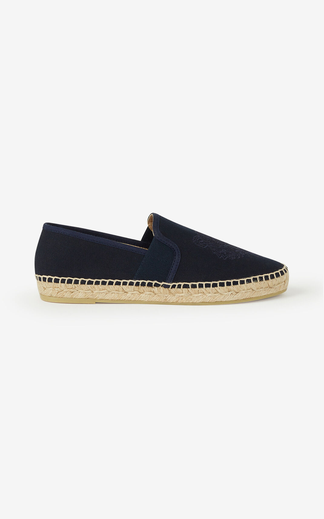 Kenzo Elasticated canvas Tiger Ženska Espadrile Mornarsko Modra SI-0340427